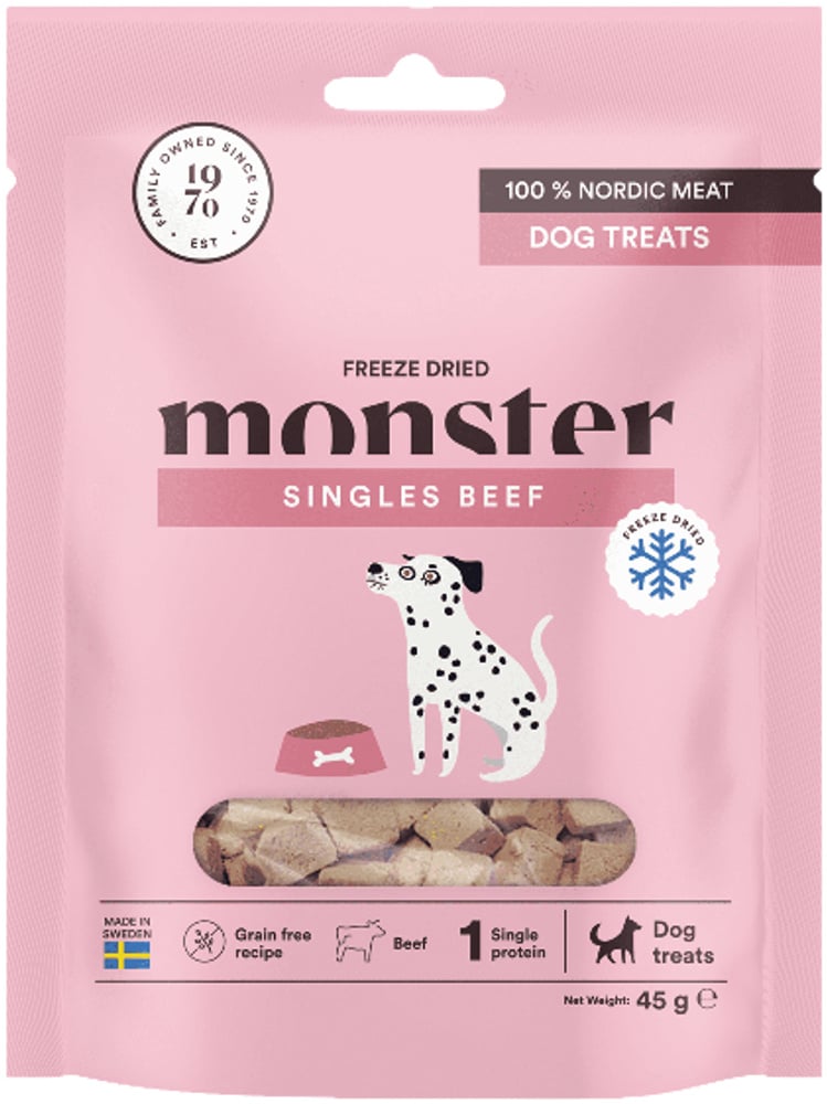 productImage: Dog Treats Freeze Dried Beef 45 g