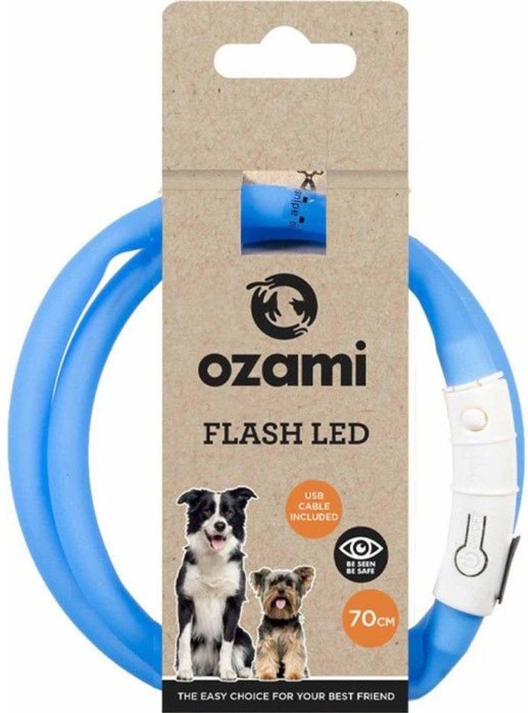 Halsband Flash Led Blå 70 cm, view: 1