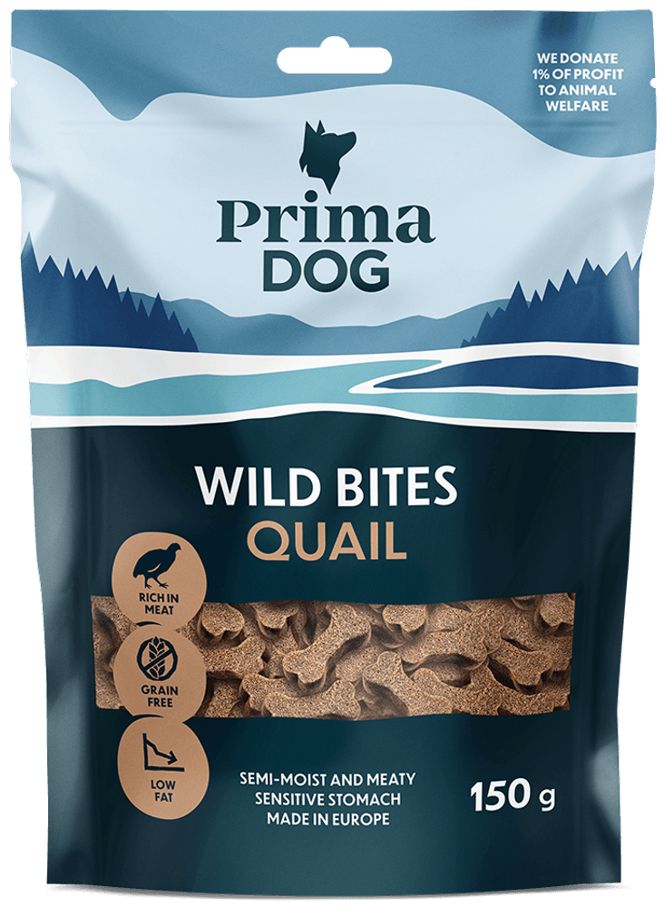 productImage: Wild Bites Vaktel med Hagtorn 150G