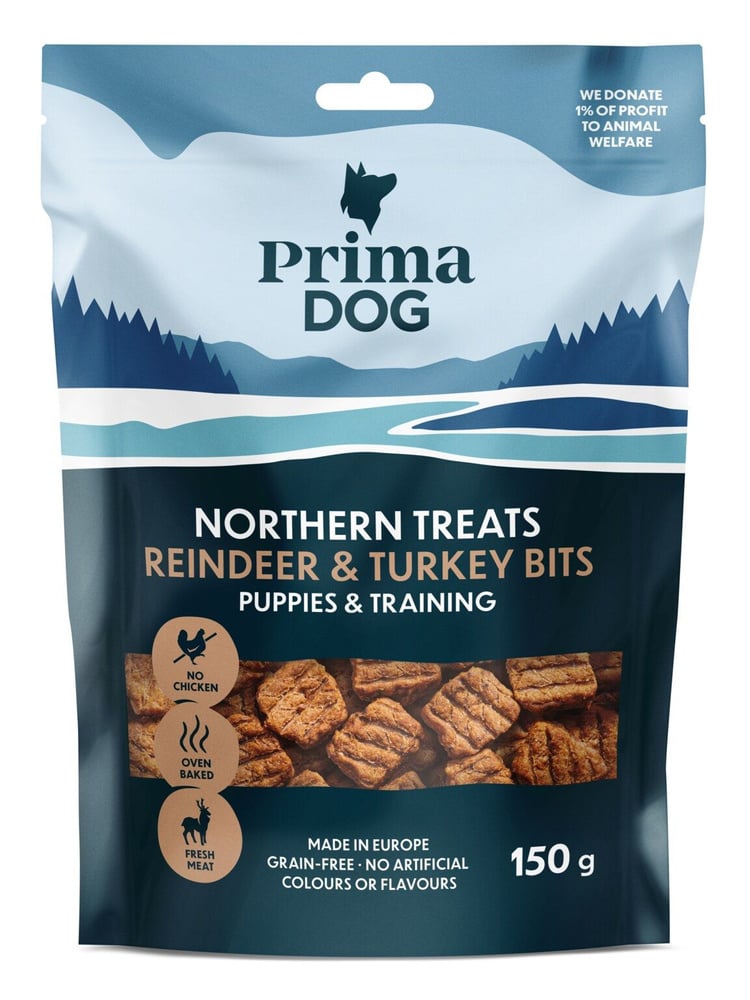 productImage: Northern Treats Bits Ren-Kalkon för Valpar & Träning 150 g