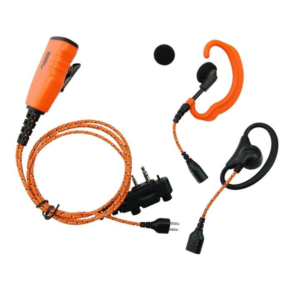 productImage: PRO-U610LS/LA Orange Tygkabel, 3-i-1 med 2 Öronbyglar / Peltoranslutning