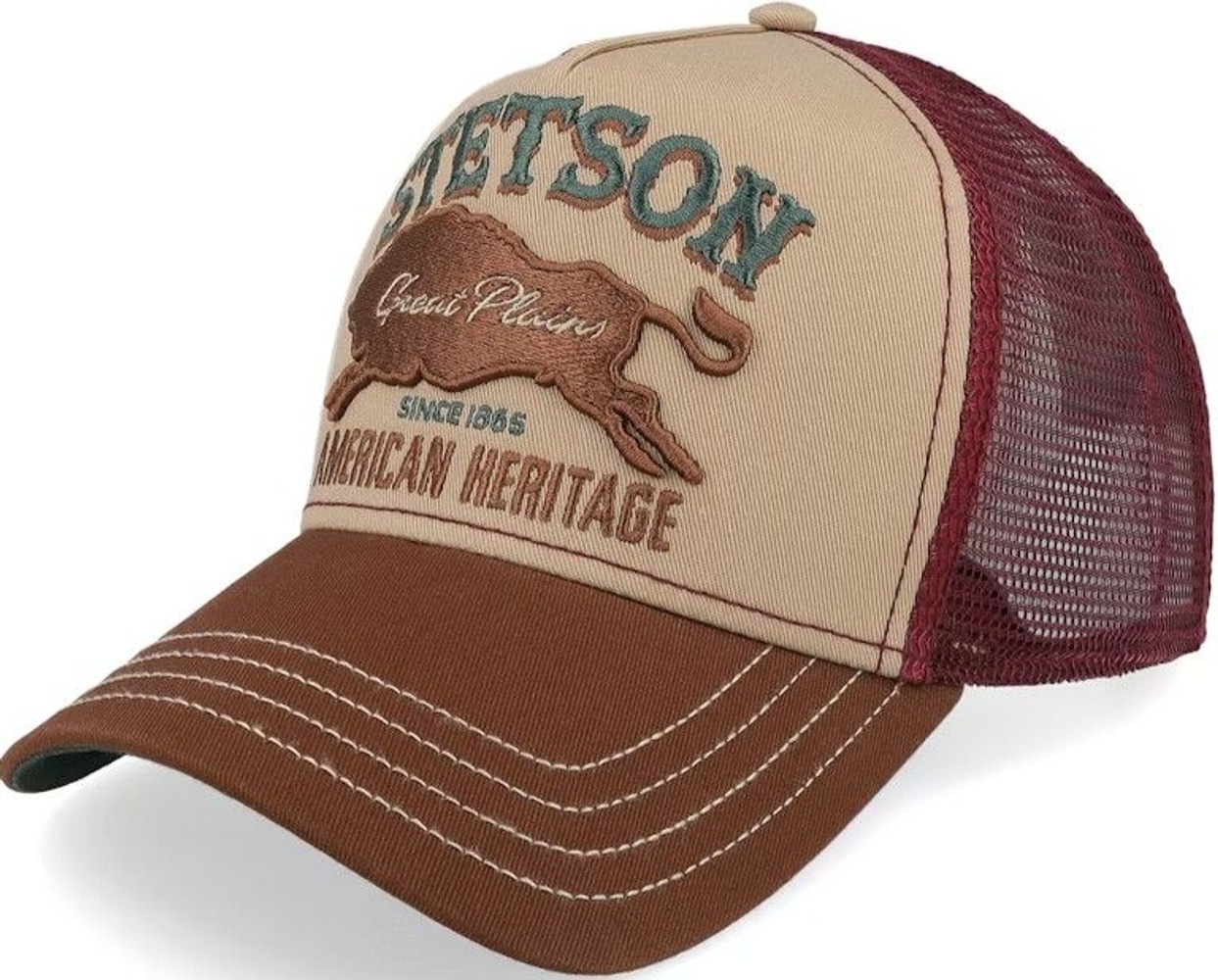 productImage: Trucker Cap Great Plains Brown/Wine