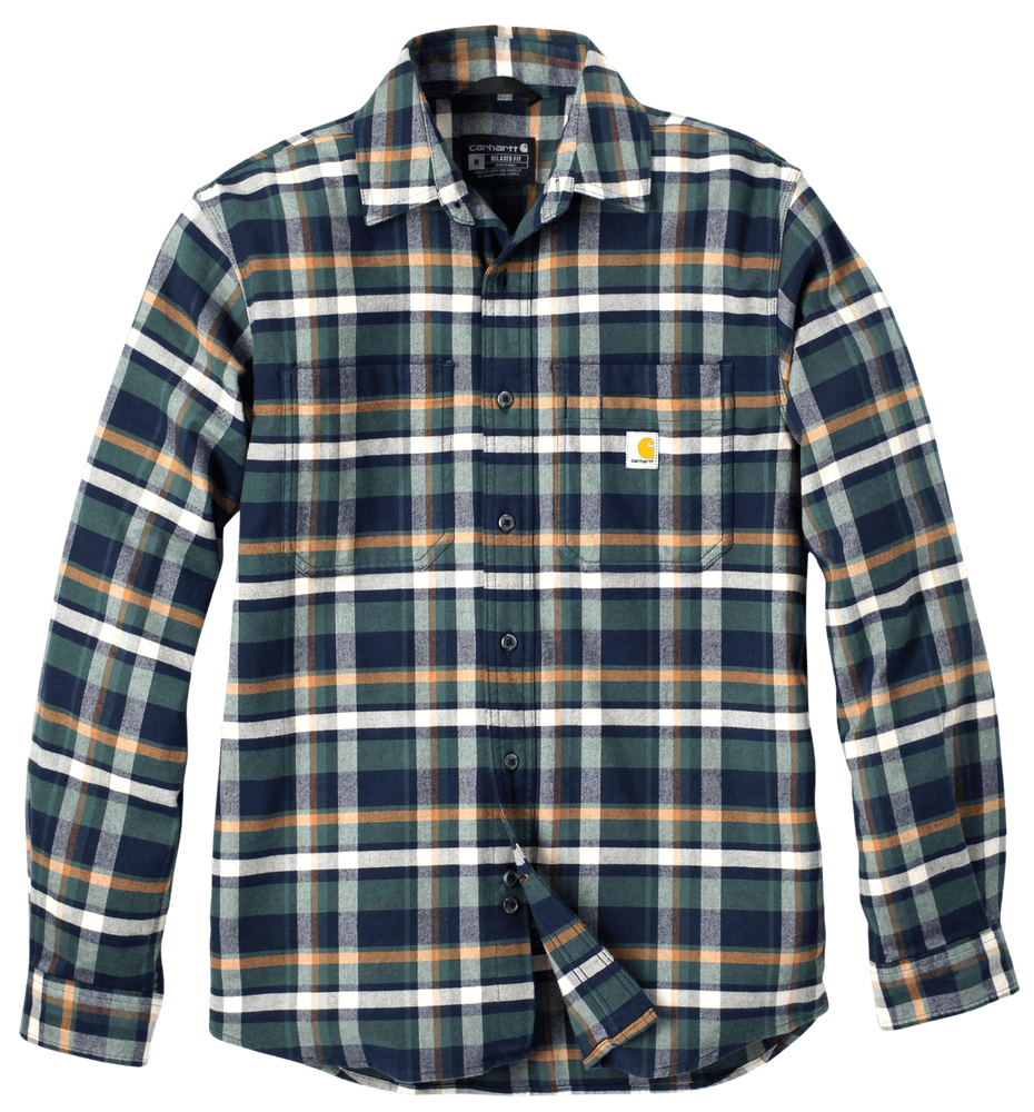 productImage: Carhartt M's Flannel L/S Plaid Shirt Navy
