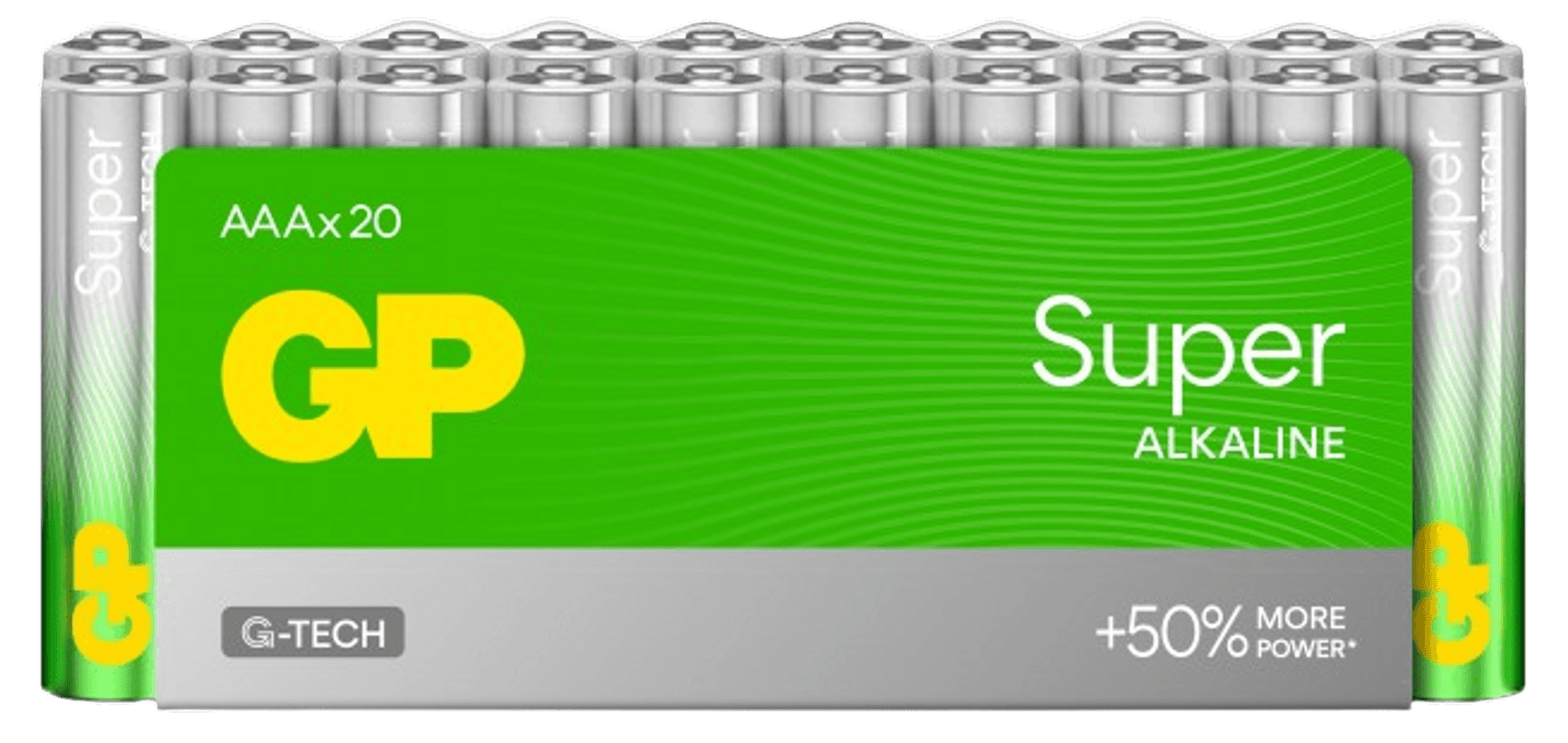 productImage: GP Super Alkaline AAA-batteri, 24A/LR03 20-pack