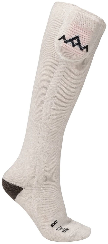 Heated Everyday Socks w.batteries V2 Cream, view: 1