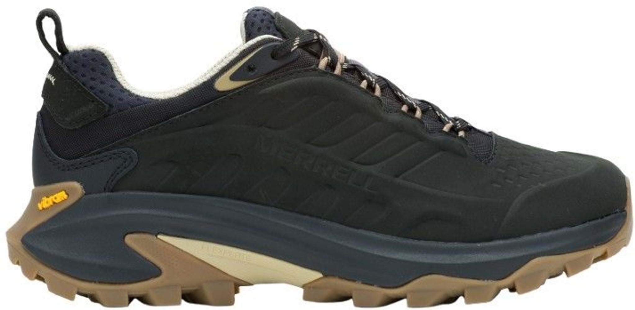 Womens Moab Speed 2 Leather Waterproof Black, view: 1