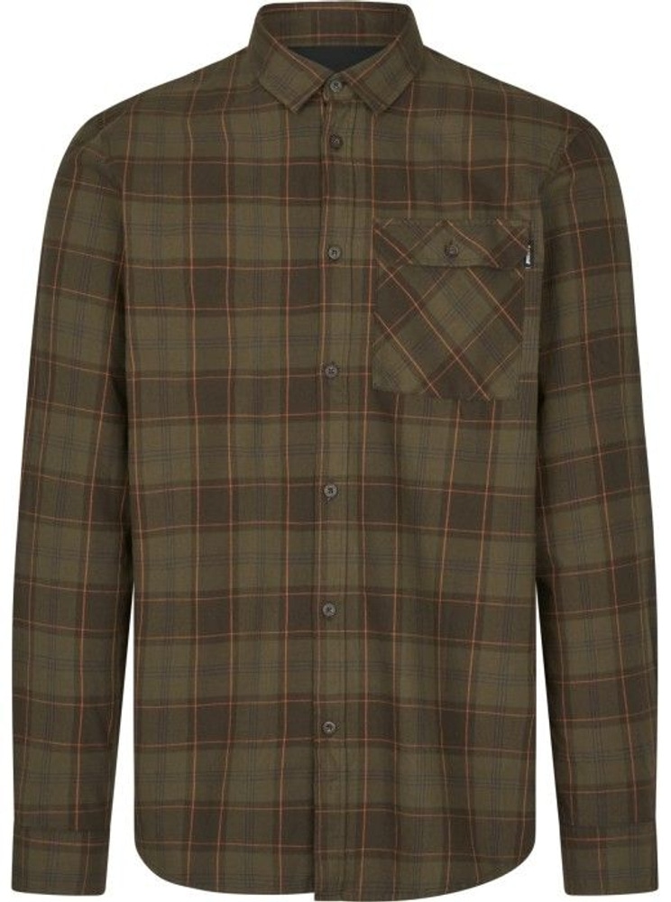 productImage: M's Glen Flannel Shirt Pine Green/Dark Navy Check