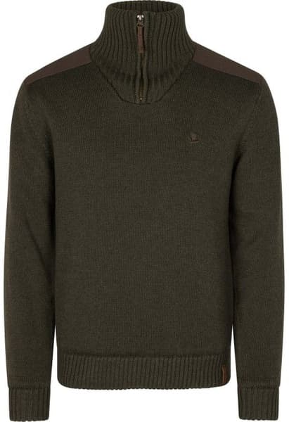 productImage: M's Haze Windbreaker Knitted Sweater Dark Brown