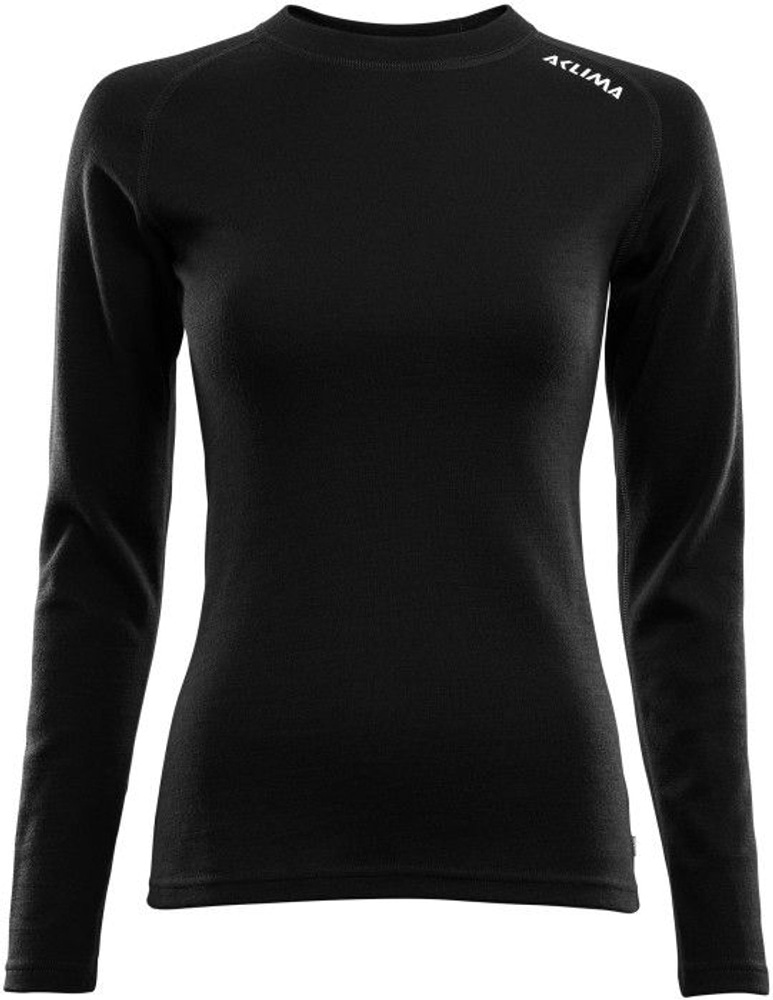 productImage: Aclima W's WarmWool Crewneck Jet Black