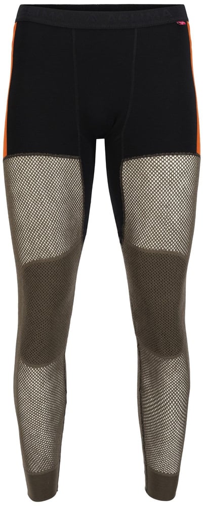 productImage: Aclima WoolNet Hybrid Longs M's Jet Black/Tarmac/Gold Flame