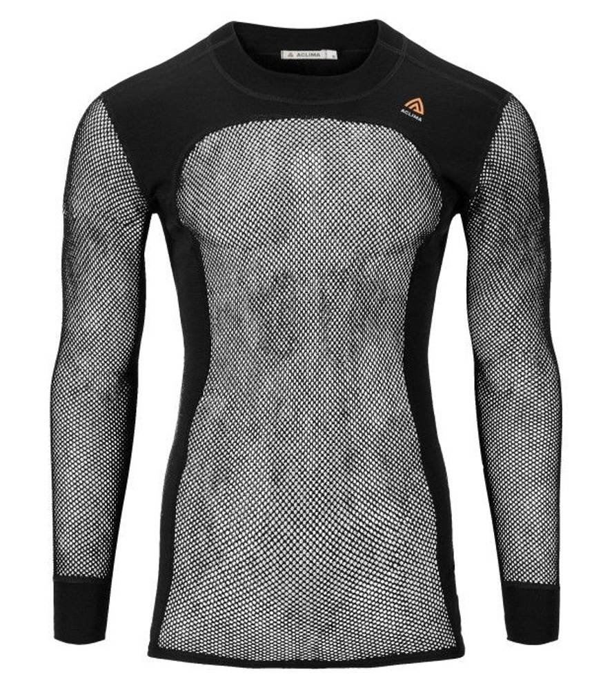 productImage: Aclima WoolNet Crewneck Shirt Man Jet Black