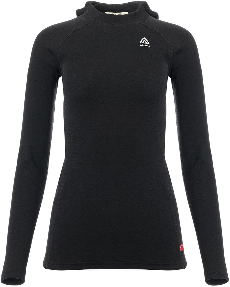 productImage: Aclima WarmWool Hoodsweater V2 Woman Jet Black