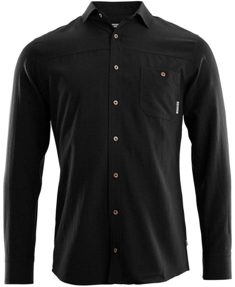 productImage: Aclima LeisureWool Woven Woolshirt Man Jet Black