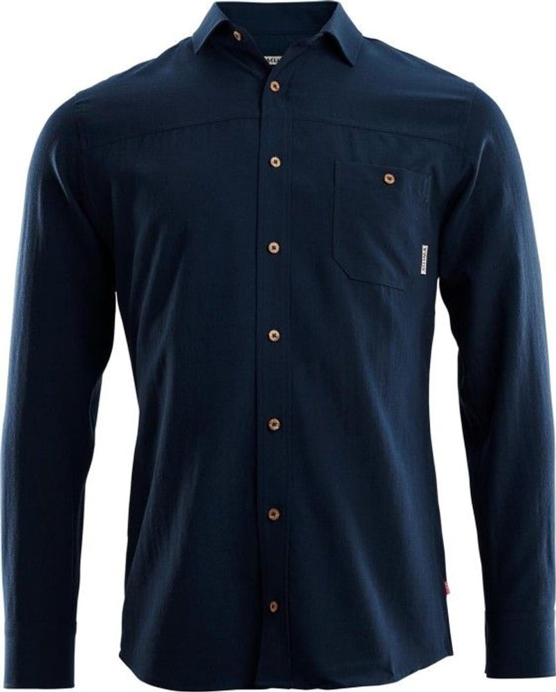 productImage: Aclima LeisureWool Woven Woolshirt Man Navy Blazer