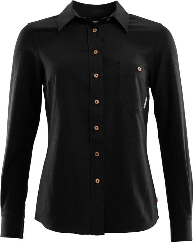 productImage: Aclima LeisureWool Woven Woolshirt Woman Jet Black