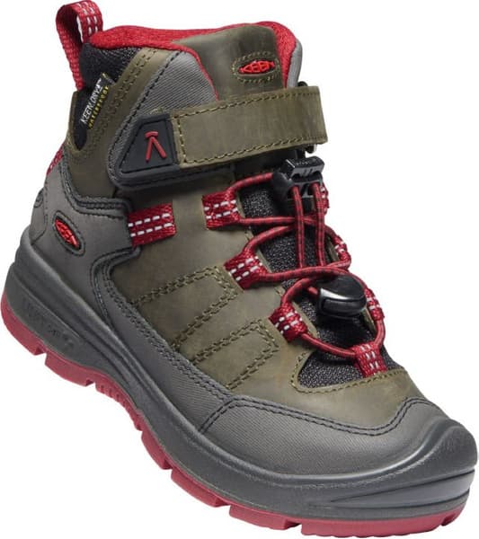 productImage: Junior Redwood Mid Waterproof Steel Grey/Red Dahlia