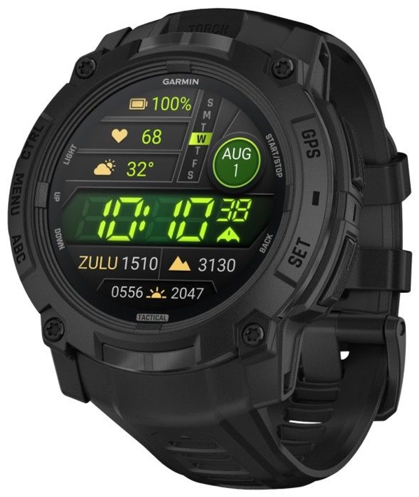 productImage: Instinct® 3 50 mm AMOLED Tactical Edition Svart med Svart Armband