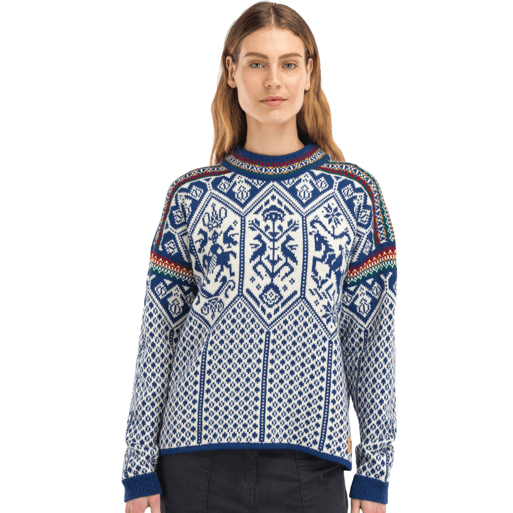 productImage: W's 1994 Fem Sweater Indigo Offwhite Mustard