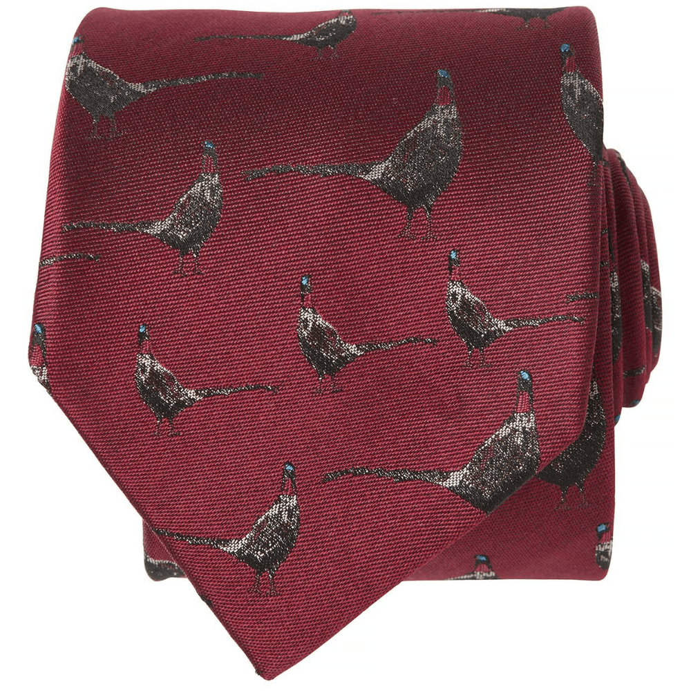 productImage: Dixter Silk Tie Fox Red Pheasant