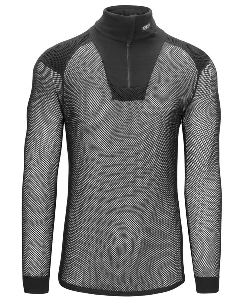 Super Thermo Zip Polo w/inlay Black, view: 1