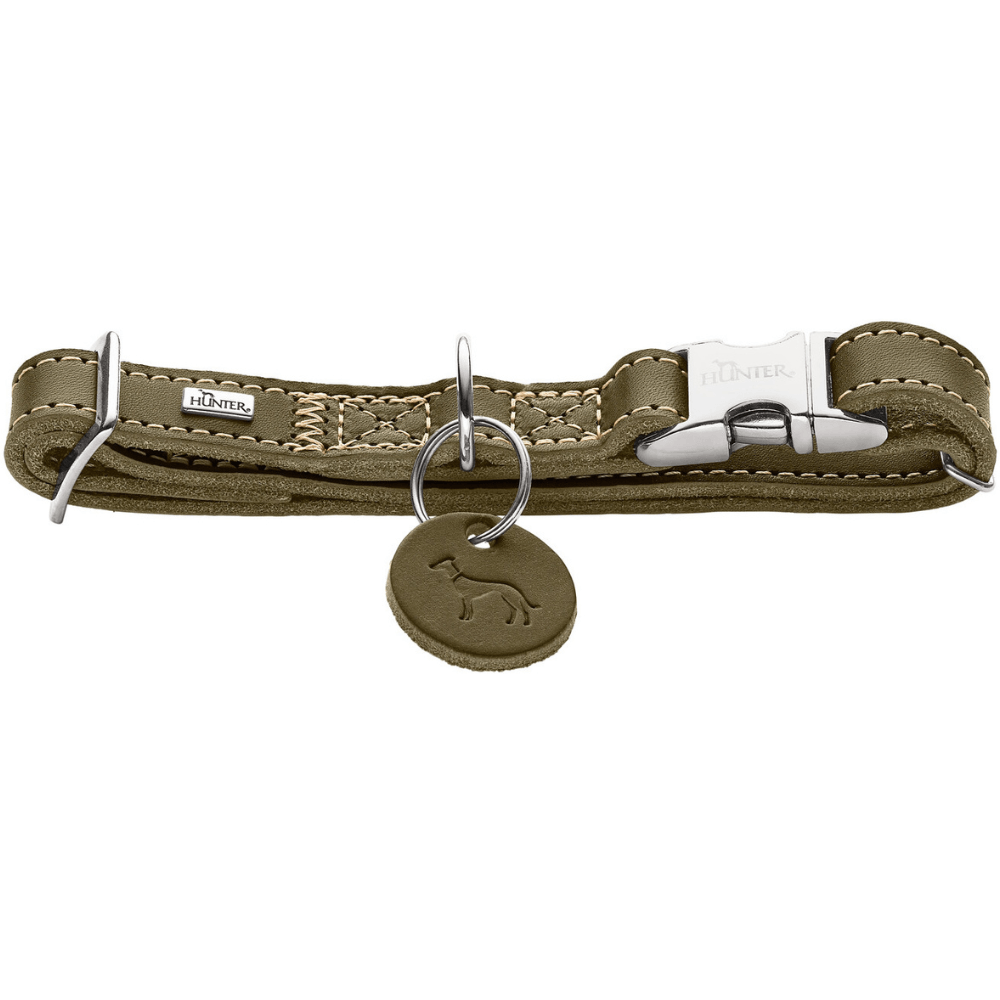 productImage: Collar Aalborg Alu-Strong 40-55/L Leather Olive Green