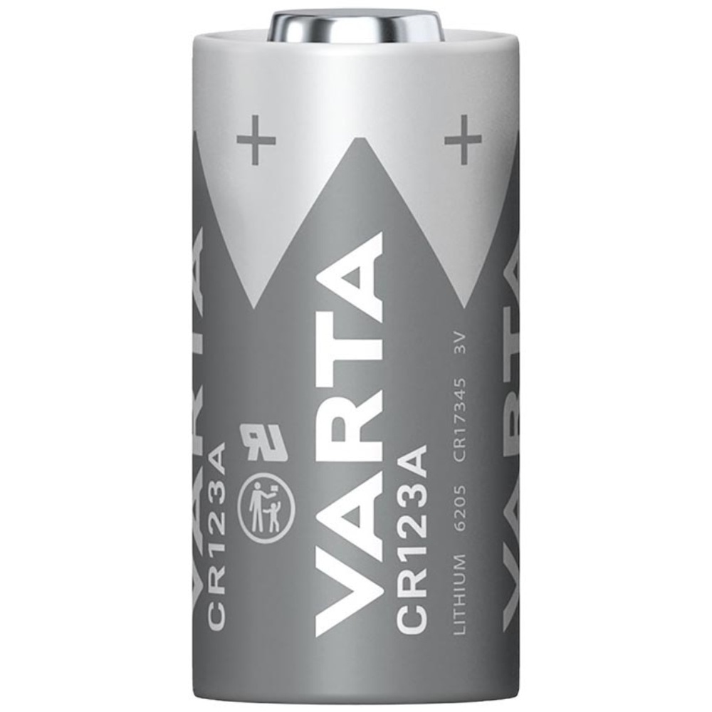 productImage: Litiumbatteri Cr123A 3V Blister Silver Grå