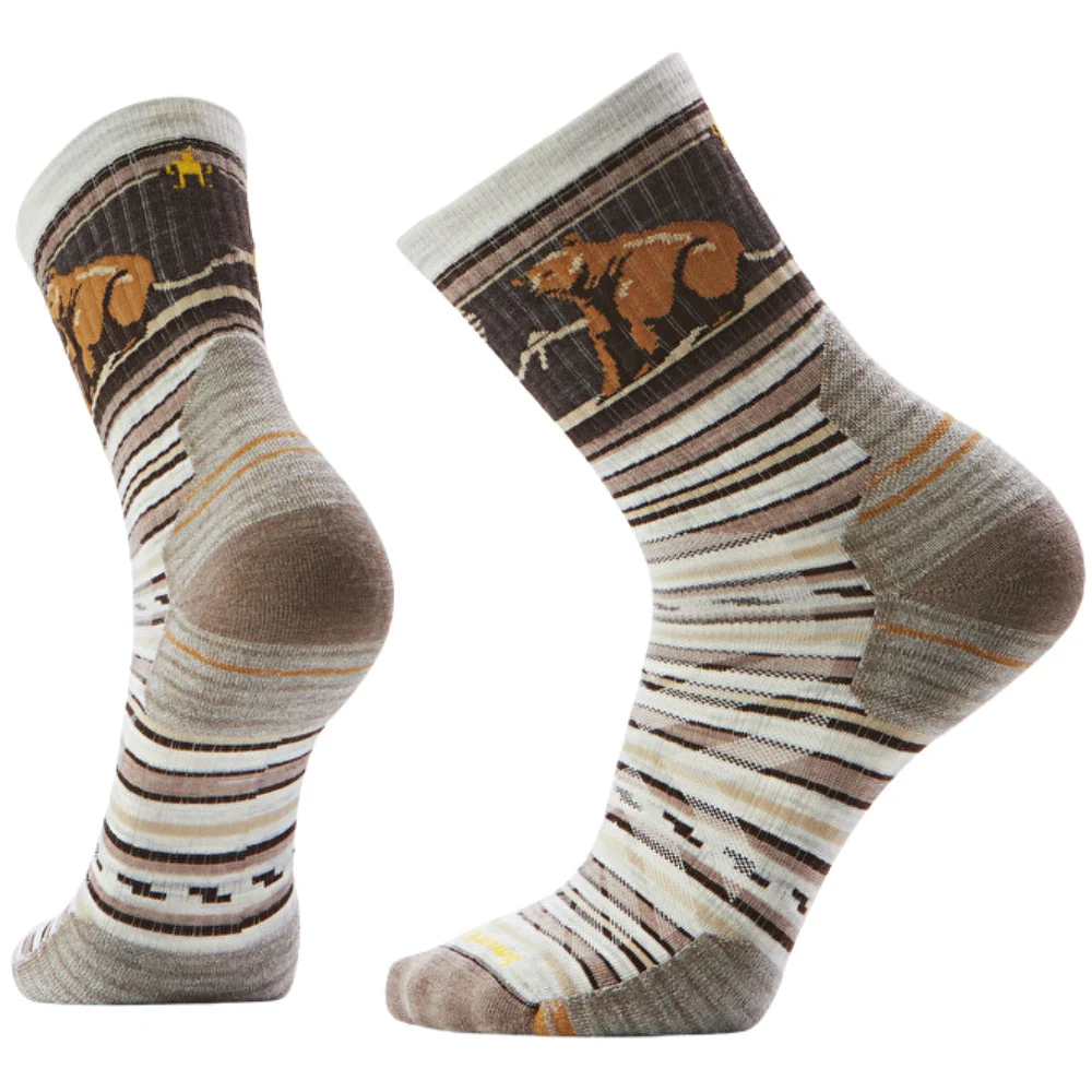 Hike Targeted Bear Stripe Mid Crew Ash, view: 1