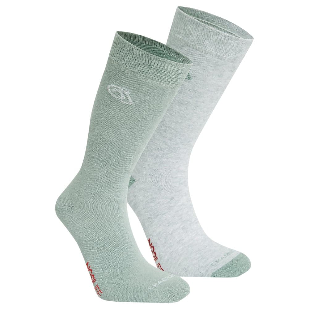 Soft Grey Marl / Lichen Green