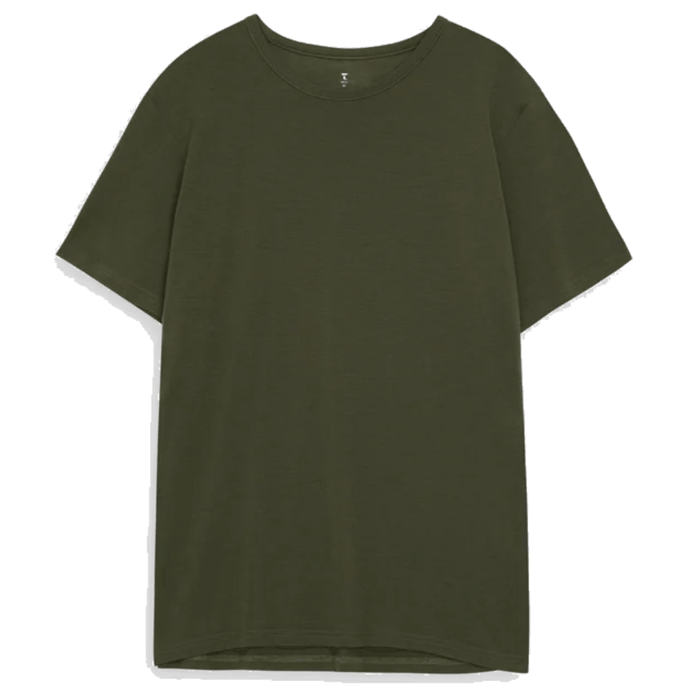 M's Clover Merino Tee Olive Night, view: 1