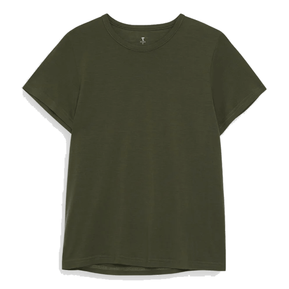 W's Clover Merino Tee Olive Night, view: 1