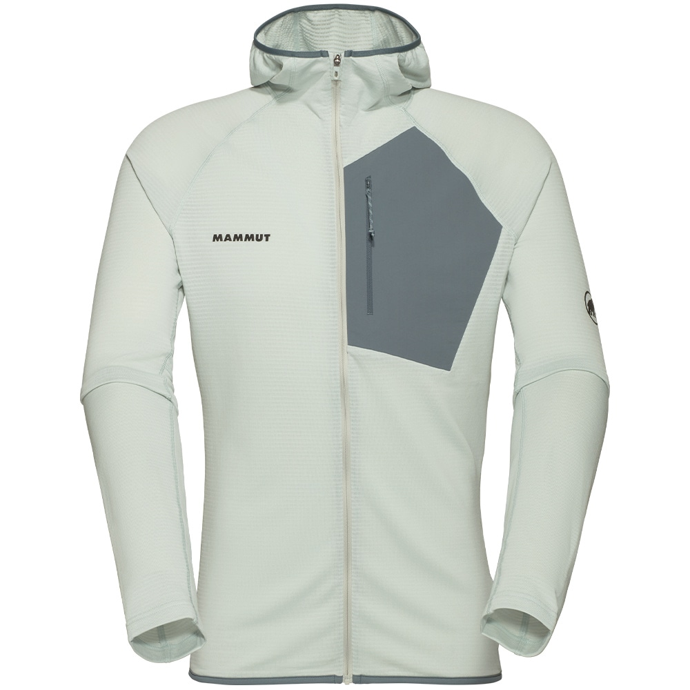 productImage: Aenergy Light Ml Hooded Jacket Men Silver Sage-Strata