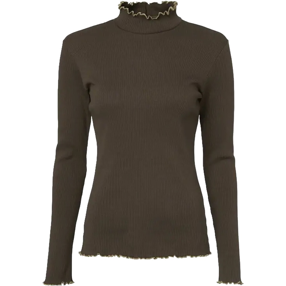productImage: Kelly Longsleeve Top Women Leather Brown