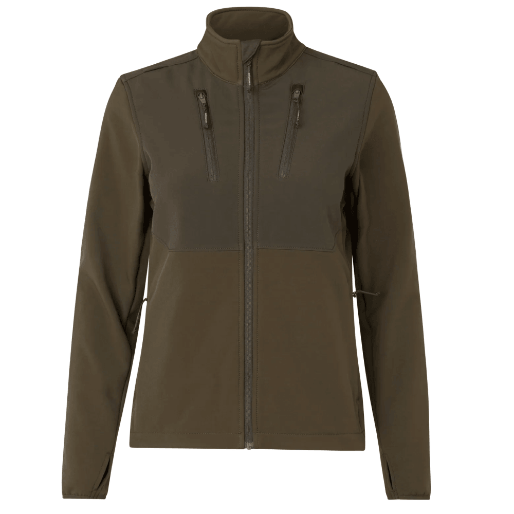 productImage: Scandinavian Softshelljacka Dam Willow Green/Shadow Brown