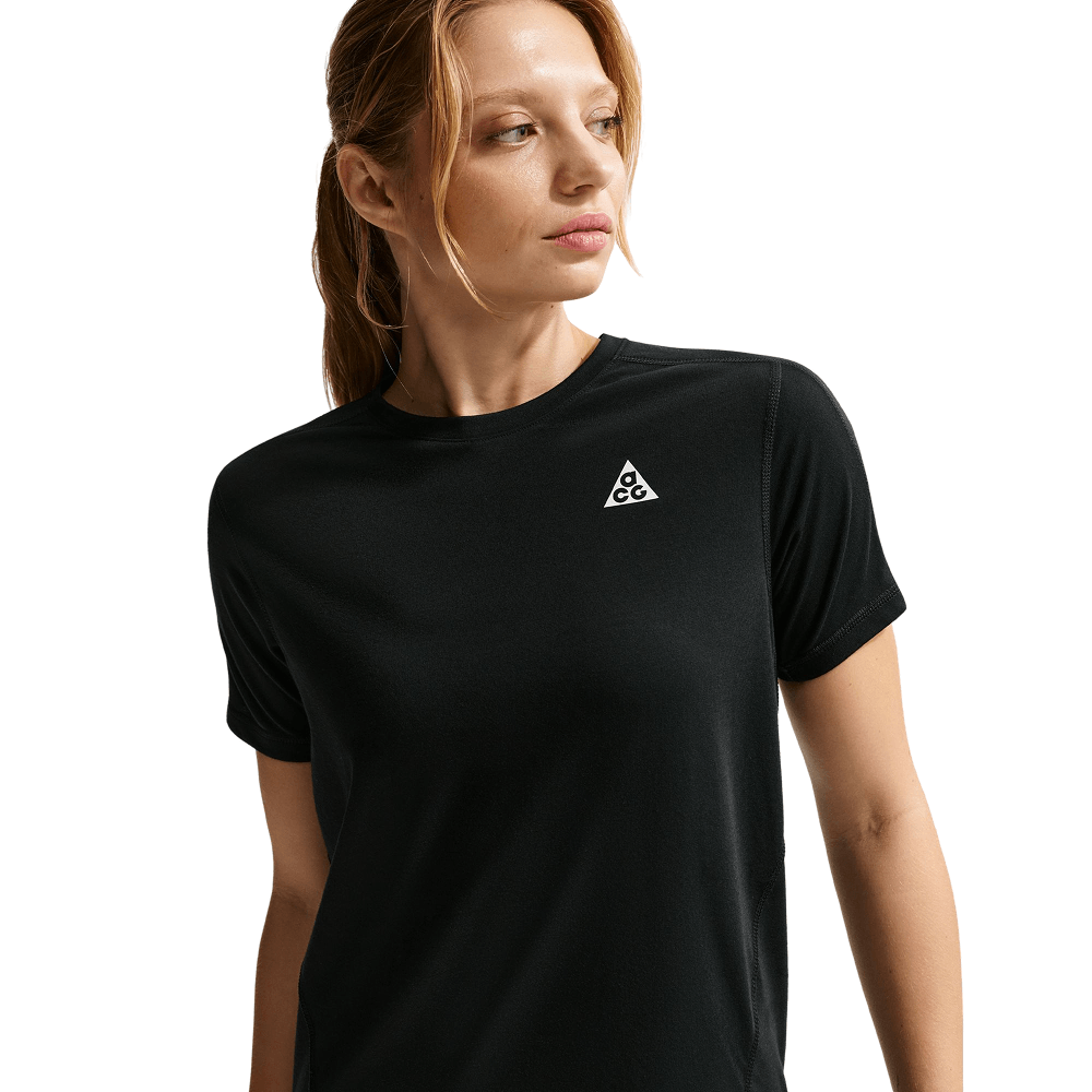 productImage: W's Acg Dri-Fit Short-Sleeve Trail Running Top Black/Summit White