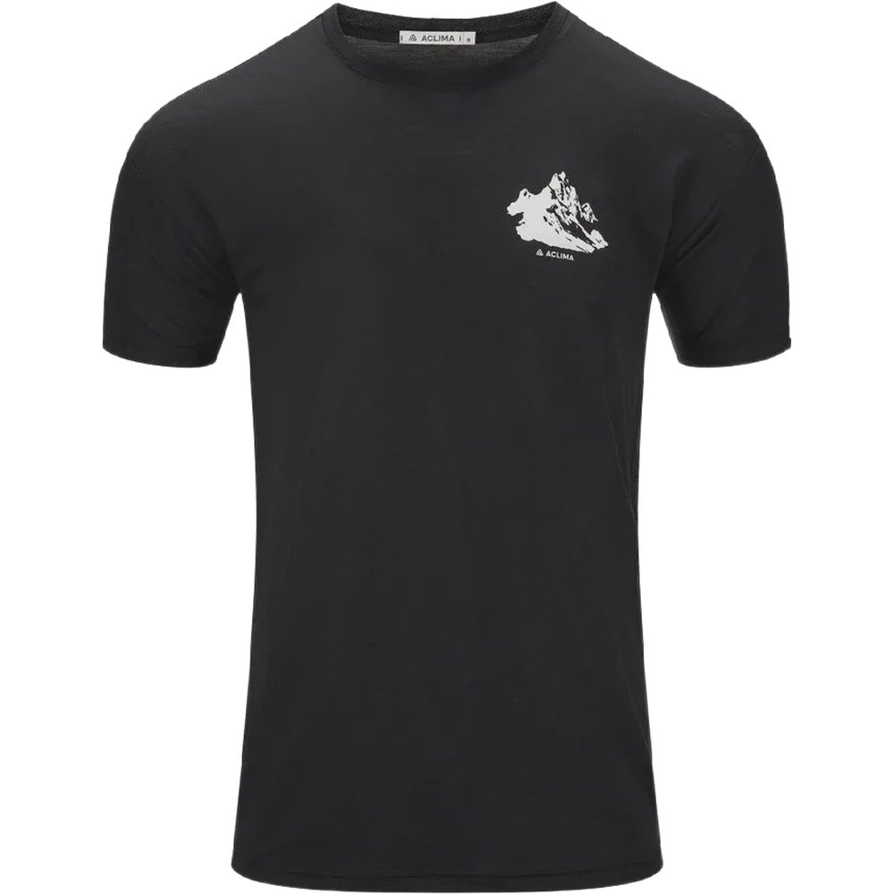 M's Lightwool 140 Classic Tee Mountain Jet Black, view: 1